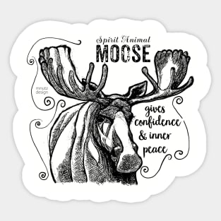 spirit animal - moose Sticker
